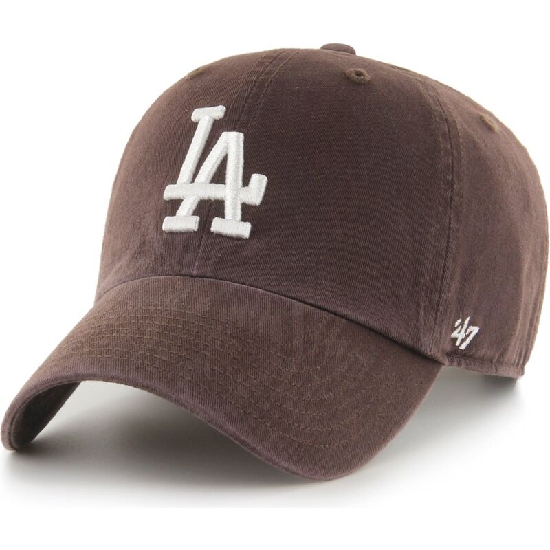 47-brand-curved-brim-clean-up-no-loop-label-los-angeles-dodgers-mlb-brown-adjustable-cap 47-brand-curved-brim-clean-up-no-loop-label-los-angeles-dodgers-mlb-brown-adjustable-cap