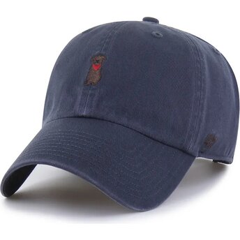 Casquette courbée bleue marine ajustable Clean Up Base Runner Icon Dog Vintage Navy 47 Brand