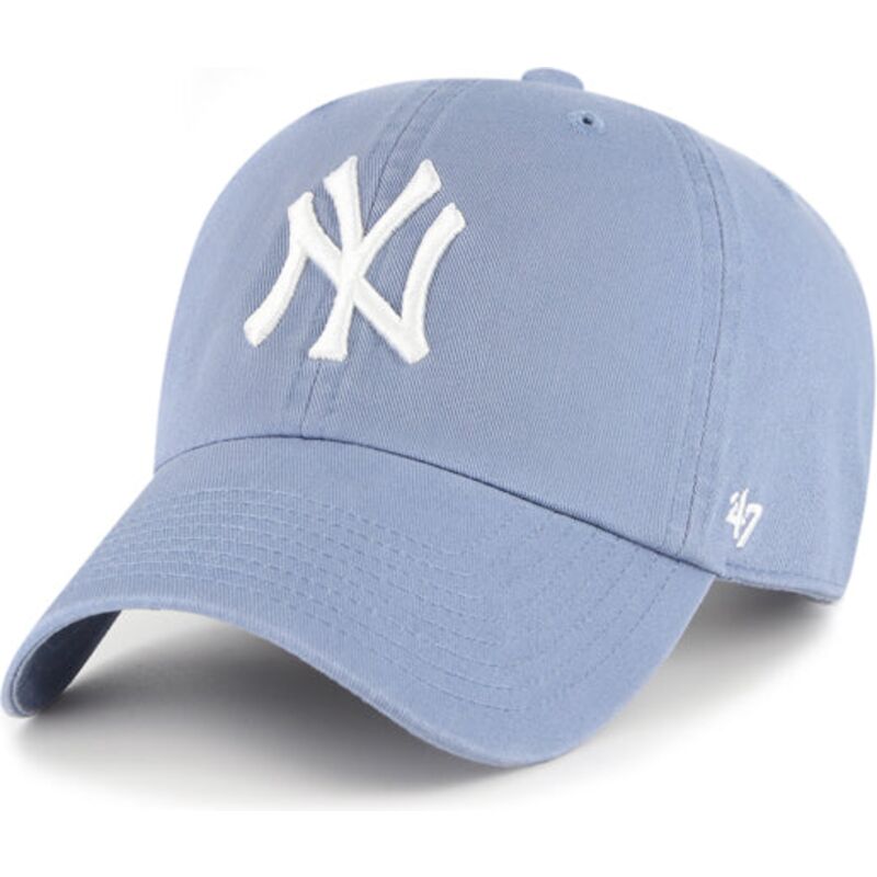 47-brand-curved-brim-clean-up-vapor-new-york-yankees-mlb-blue-adjustable-cap 47-brand-curved-brim-clean-up-vapor-new-york-yankees-mlb-blue-adjustable-cap