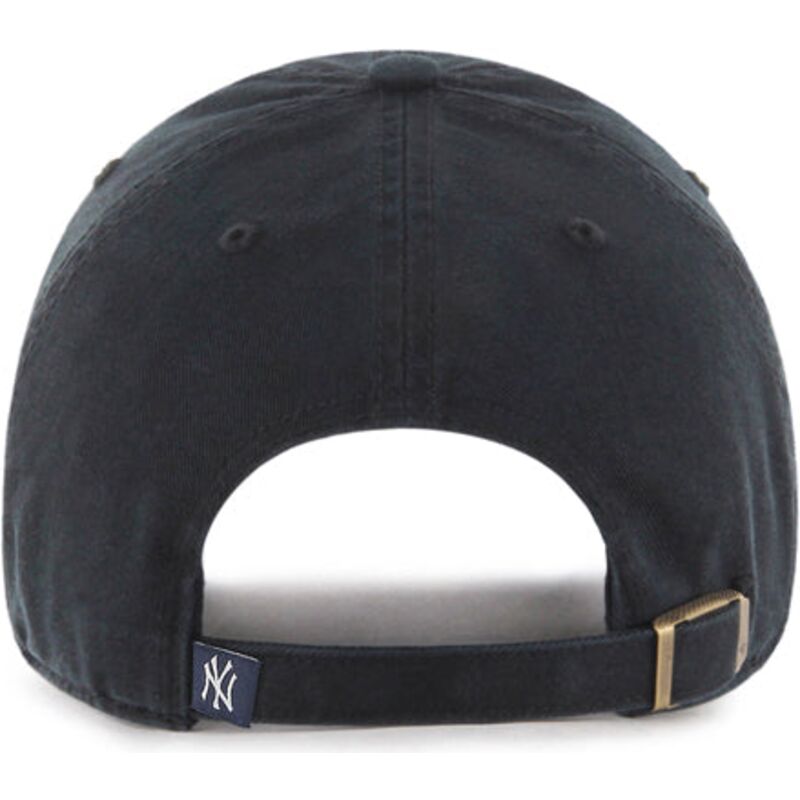casquette-courbee-noire-new-york-yankees-mlb-clean-up-47-brand