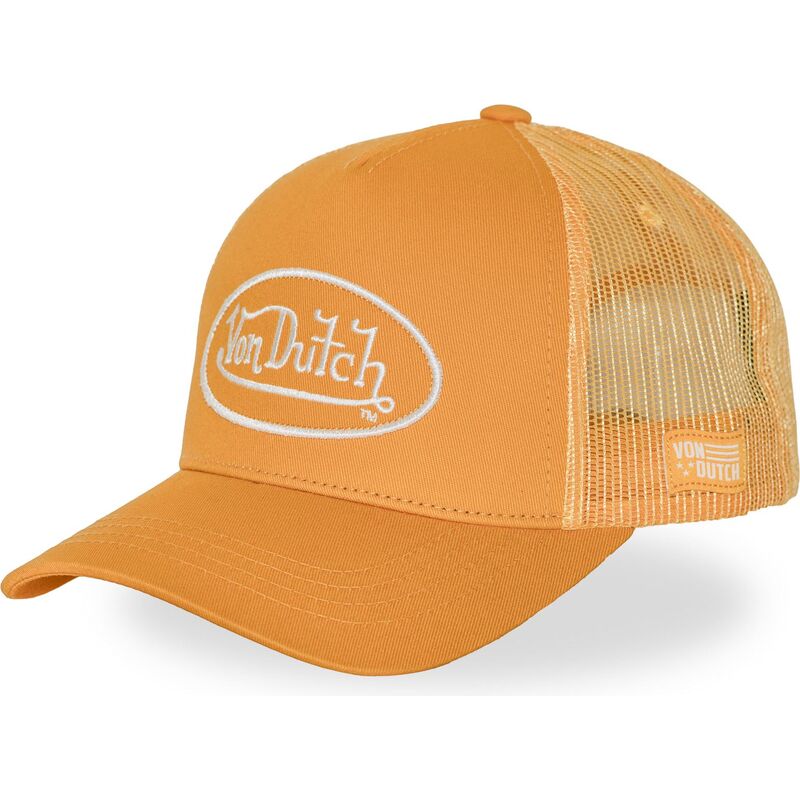 von-dutch-lofb53-orange-adjustable-trucker-hat von-dutch-lofb53-orange-adjustable-trucker-hat