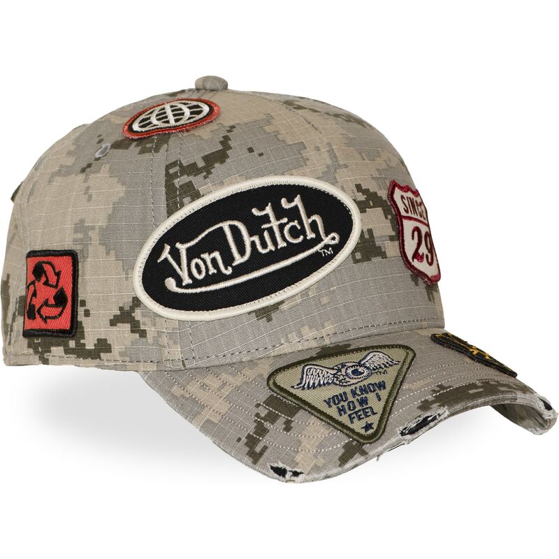 von-dutch-curved-brim-kamo03-camouflage-snapback-cap von-dutch-curved-brim-kamo03-camouflage-snapback-cap