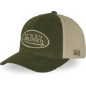 von-dutch-lof-b47-green-and-beige-adjustable-trucker-hat