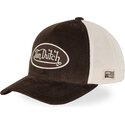 von-dutch-lof-b49-brown-and-beige-adjustable-trucker-hat