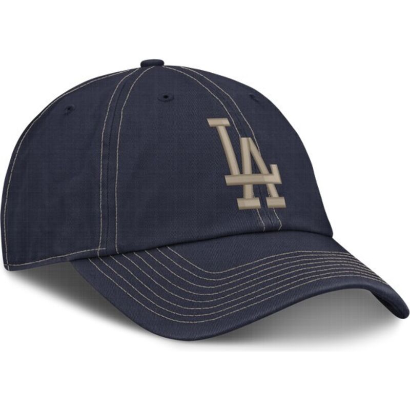 casquette-courbee-bleue-marine-ajustable-avec-logo-beige-fathers-club-unstructured-organic-cotton-los-angeles-dodgers-mlb-nike casquette-courbee-bleue-marine-ajustable-avec-logo-beige-fathers-club-unstructured-organic-cotton-los-angeles-dodgers-mlb-nike