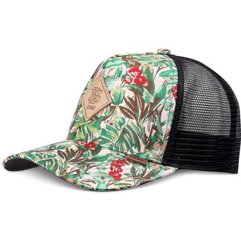 Casquette trucker verte et noire HFT Woven Jungle Djinns