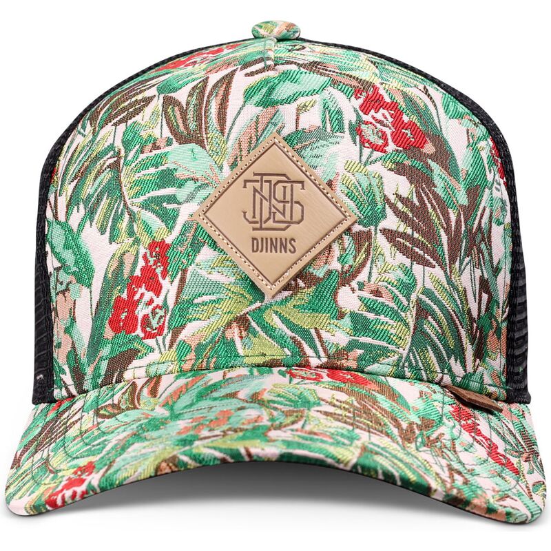 djinns-hft-woven-jungle-green-and-black-trucker-hat