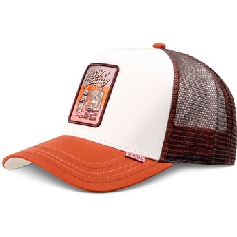 Djinns HFT LSCC Funky Patch Brown and White Trucker Hat