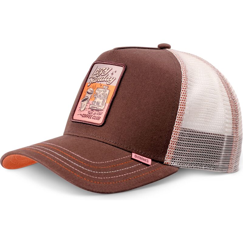 djinns-hft-lscc-funky-patch-brown-and-beige-trucker-hat djinns-hft-lscc-funky-patch-brown-and-beige-trucker-hat