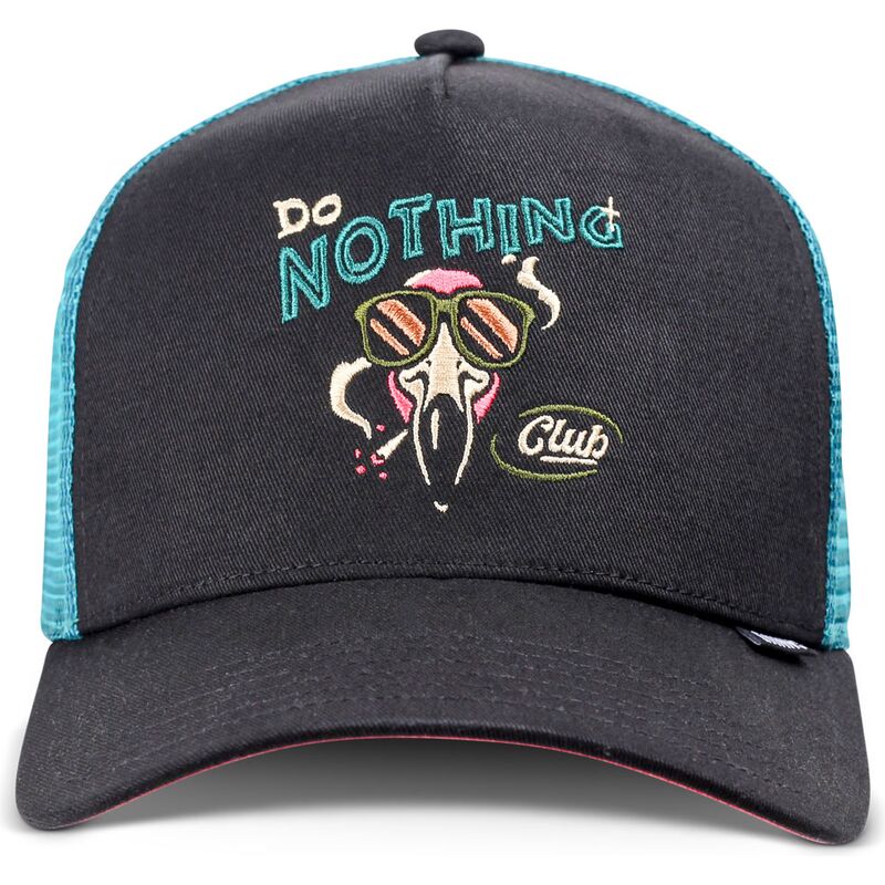 casquette-trucker-noire-et-bleue-hft-dnc-flamingo-djinns