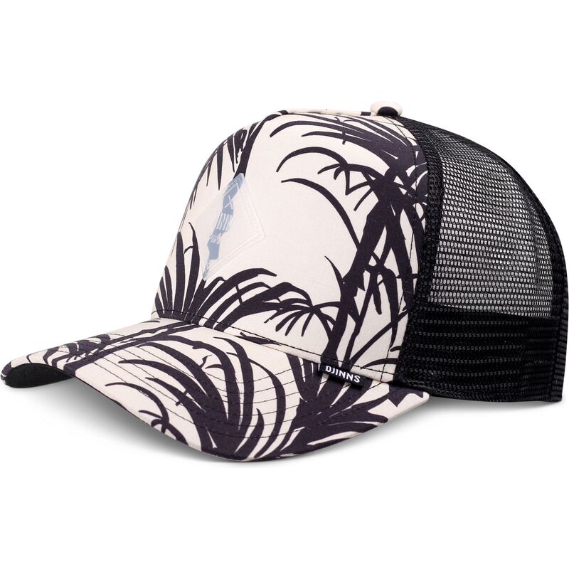 casquette-trucker-noire-et-beige-hft-allover-palm-djinns