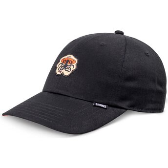 Djinns Curved Brim Rose Kraken Black Adjustable Cap