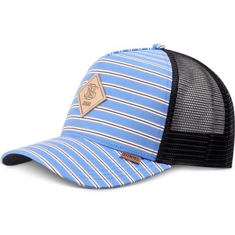 Djinns HFT Business Stripe Blue and Black Trucker Hat