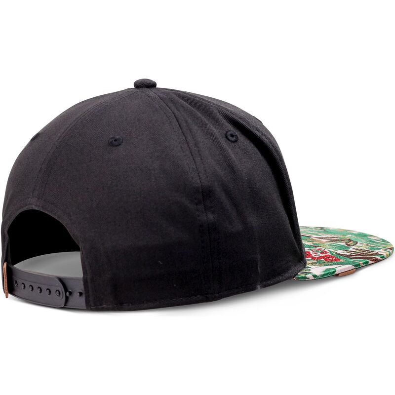 casquette-plate-noire-et-verte-snapback-woven-jungle-rev-djinns