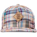 djinns-flat-brim-patch-check-turquioise-multicolor-snapback-cap