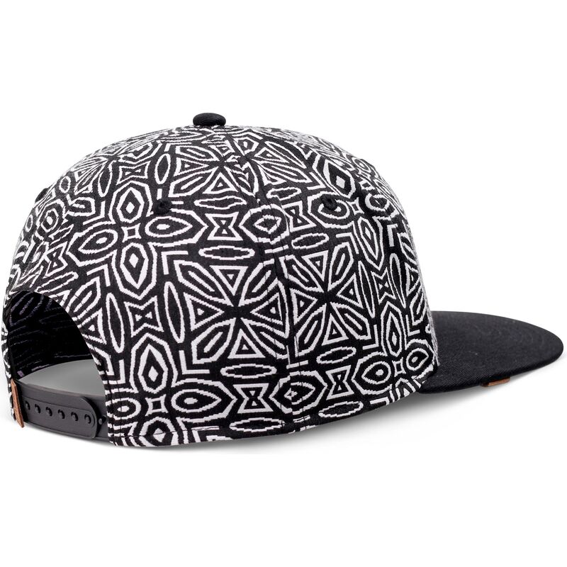 djinns-flat-brim-gothic-freestyle-black-and-white-snapback-cap djinns-flat-brim-gothic-freestyle-black-and-white-snapback-cap