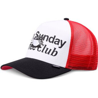 Casquette trucker blanche, rouge et noire HFT Guy in a Cup Djinns