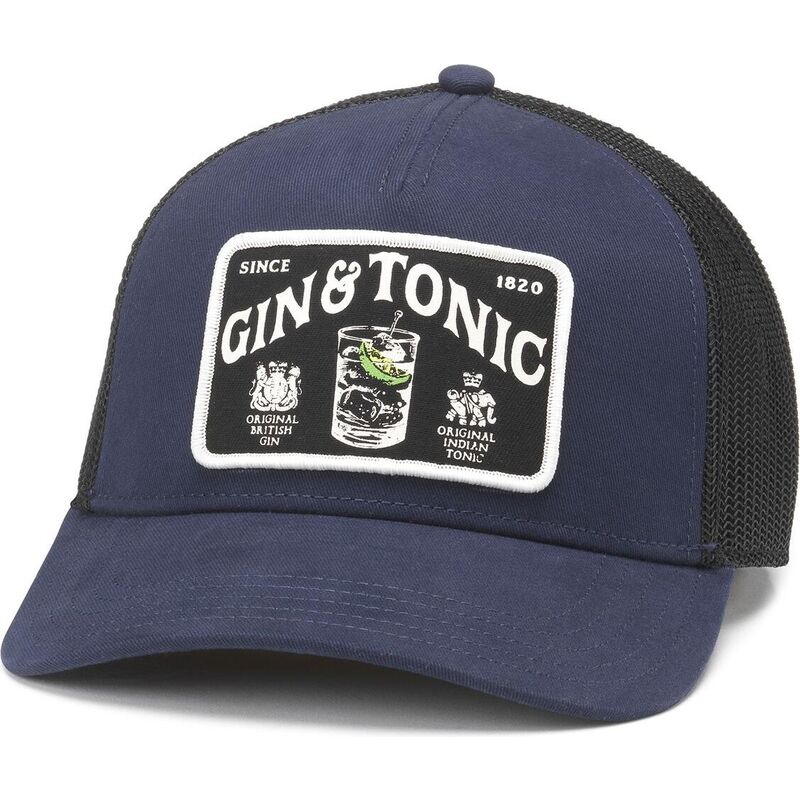 casquette-trucker-bleue-marine-et-noire-archive-valin-gin-and-tonic-cocktails-american-needle