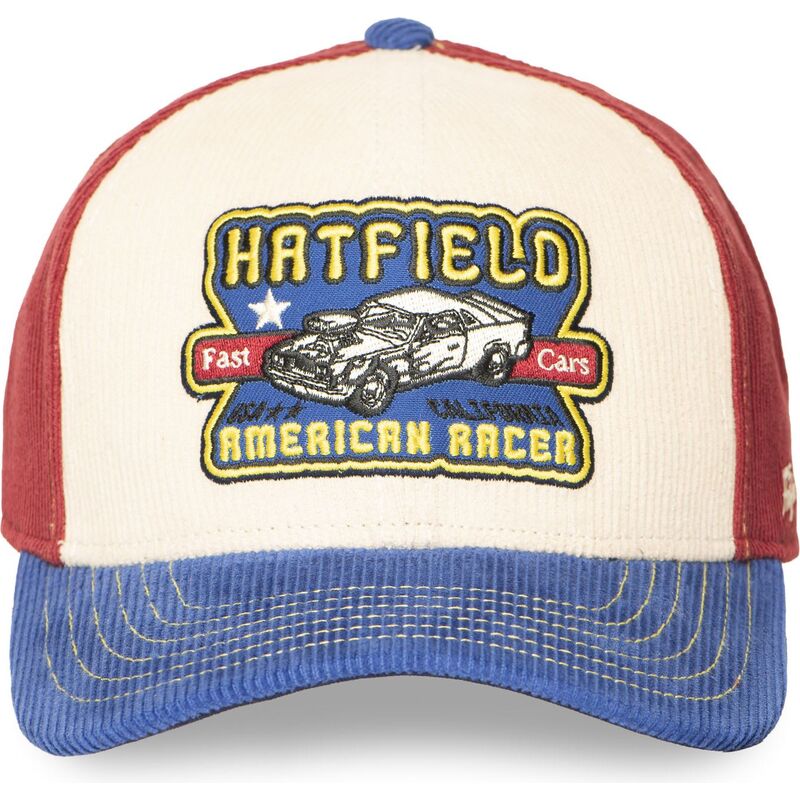 casquette-courbee-beige-rouge-et-bleue-snapback-semi-car-hatfield