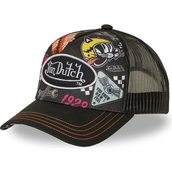 Casquette trucker noire SUBL19 Von Dutch