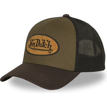 Von Dutch TERRY20 Green and Brown Trucker Hat