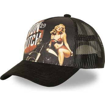Casquette trucker noire SUBL21 Von Dutch