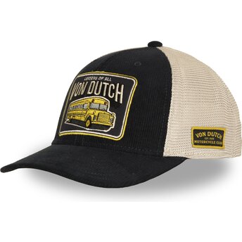 Von Dutch SEM14 Navy Blue and Beige Trucker Hat