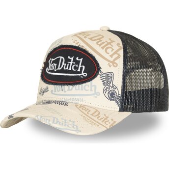 Von Dutch CAFE11 Beige Trucker Hat