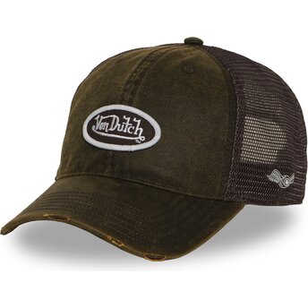 Von Dutch MAC17 Brown and Maroon Trucker Hat