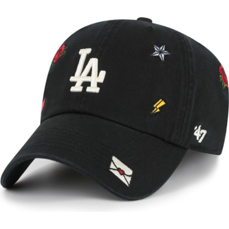 casquette-courbee-noire-ajustable-clean-up-multi-scatter-los-angeles-dodgers-mlb-47-brand casquette-courbee-noire-ajustable-clean-up-multi-scatter-los-angeles-dodgers-mlb-47-brand