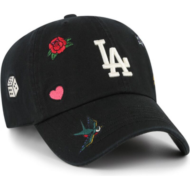 casquette-courbee-noire-ajustable-clean-up-multi-scatter-los-angeles-dodgers-mlb-47-brand casquette-courbee-noire-ajustable-clean-up-multi-scatter-los-angeles-dodgers-mlb-47-brand