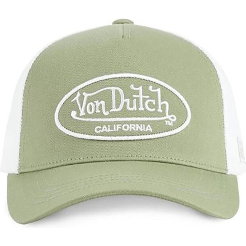 von-dutch-lof-b29b-green-and-white-adjustable-trucker-hat von-dutch-lof-b29b-green-and-white-adjustable-trucker-hat