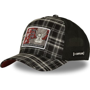 Capslab Vegito DBS9 GOD Dragon Ball Black Trucker Hat