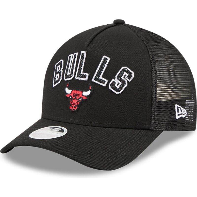 new-era-9forty-m-crown-a-frame-pomp-chicago-bulls-nba-black-trucker-hat new-era-9forty-m-crown-a-frame-pomp-chicago-bulls-nba-black-trucker-hat
