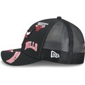 casquette-trucker-noire-9forty-m-crown-a-frame-all-over-chicago-bulls-nba-new-era