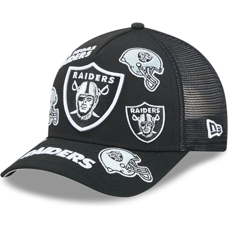 new-era-9forty-m-crown-a-frame-all-over-las-vegas-raiders-nfl-black-trucker-hat new-era-9forty-m-crown-a-frame-all-over-las-vegas-raiders-nfl-black-trucker-hat
