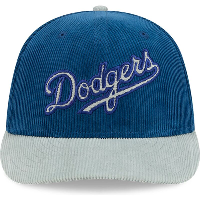 casquette-courbee-bleue-snapback-9fifity-two-tone-cord-los-angeles-dodgers-mlb-new-era