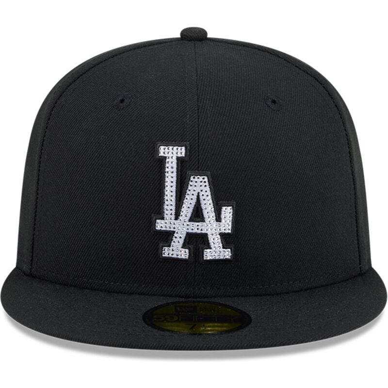 new-era-flat-brim-59fifty-rhinestone-los-angeles-dodgers-mlb-black-fitted-cap new-era-flat-brim-59fifty-rhinestone-los-angeles-dodgers-mlb-black-fitted-cap