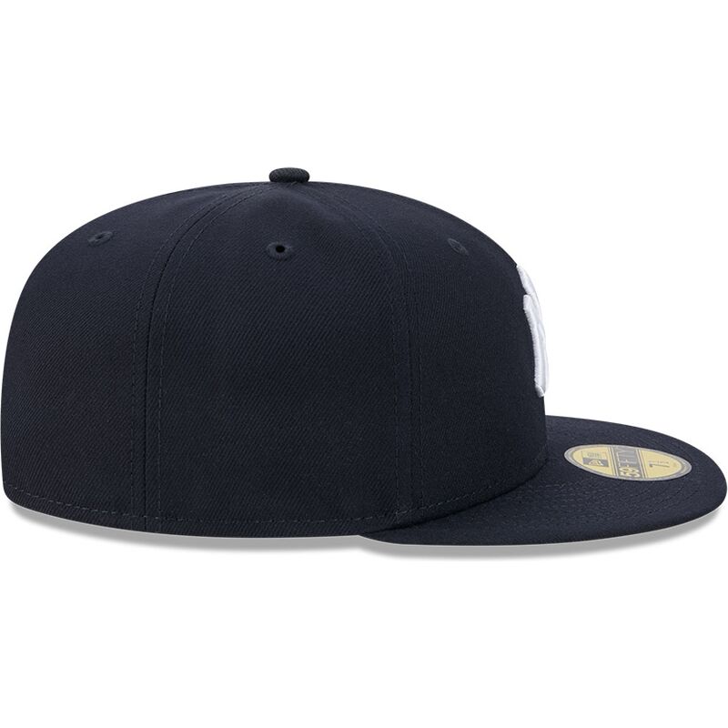 casquette-plate-bleue-marine-ajustee-59fifty-side-script-new-york-yankees-mlb-new-era