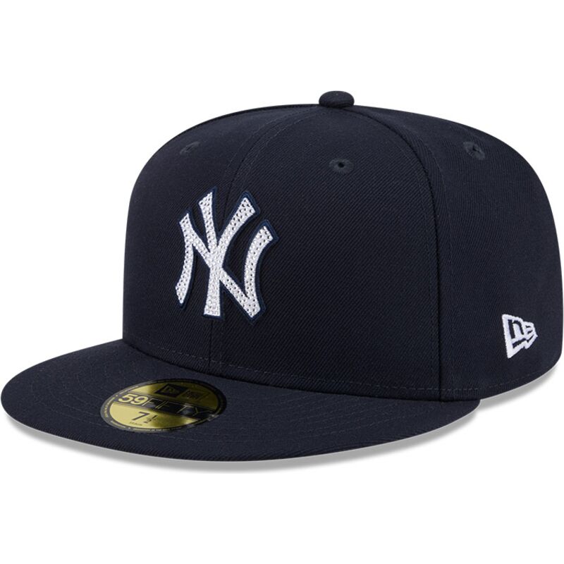 casquette-plate-bleue-marine-ajustee-59fifty-rhinestone-badge-new-york-yankees-mlb-new-era casquette-plate-bleue-marine-ajustee-59fifty-rhinestone-badge-new-york-yankees-mlb-new-era