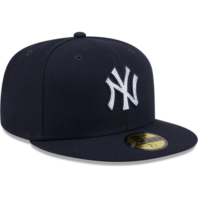 casquette-plate-bleue-marine-ajustee-59fifty-rhinestone-badge-new-york-yankees-mlb-new-era casquette-plate-bleue-marine-ajustee-59fifty-rhinestone-badge-new-york-yankees-mlb-new-era
