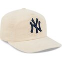 casquette-courbee-beige-ajustable-avec-logo-bleu-marine-19twenty-na-lifestyle-f1-new-york-yankees-mlb-new-era