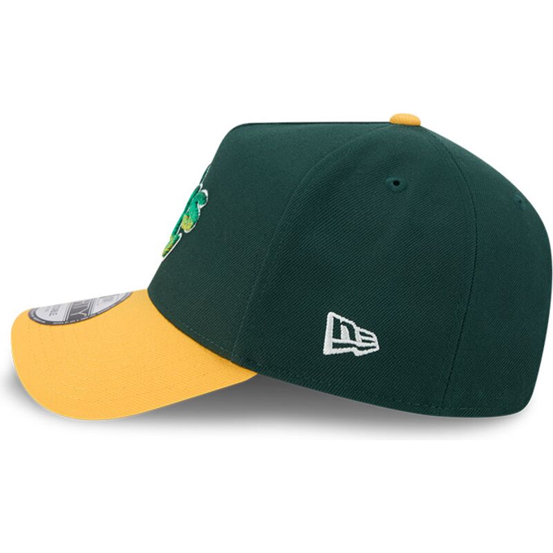 casquette-courbee-verte-et-jaune-snapback-9forty-a-frame-na-lifestyle-f1-oakland-athletics-mlb-new-era