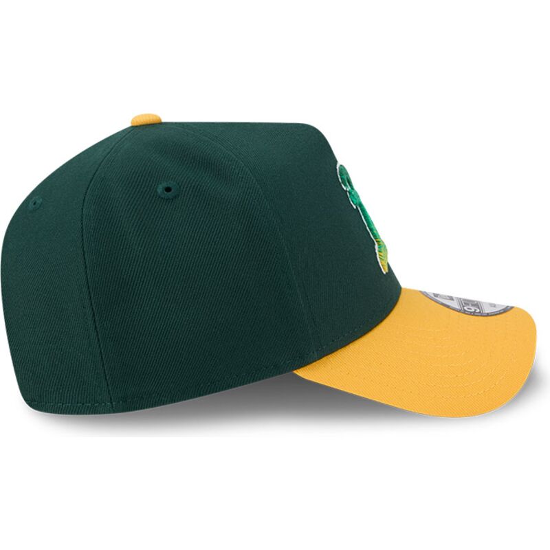 casquette-courbee-verte-et-jaune-snapback-9forty-a-frame-na-lifestyle-f1-oakland-athletics-mlb-new-era