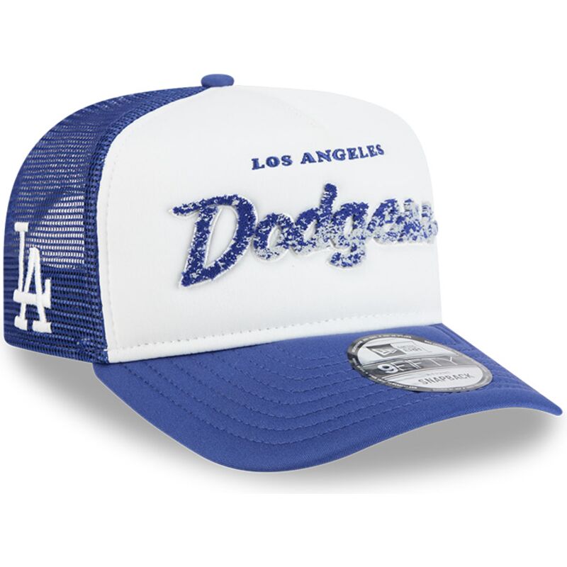 casquette-trucker-bleue-et-blanche-9fifty-a-frame-na-lifestyle-f1-los-angeles-dodgers-mlb-new-era