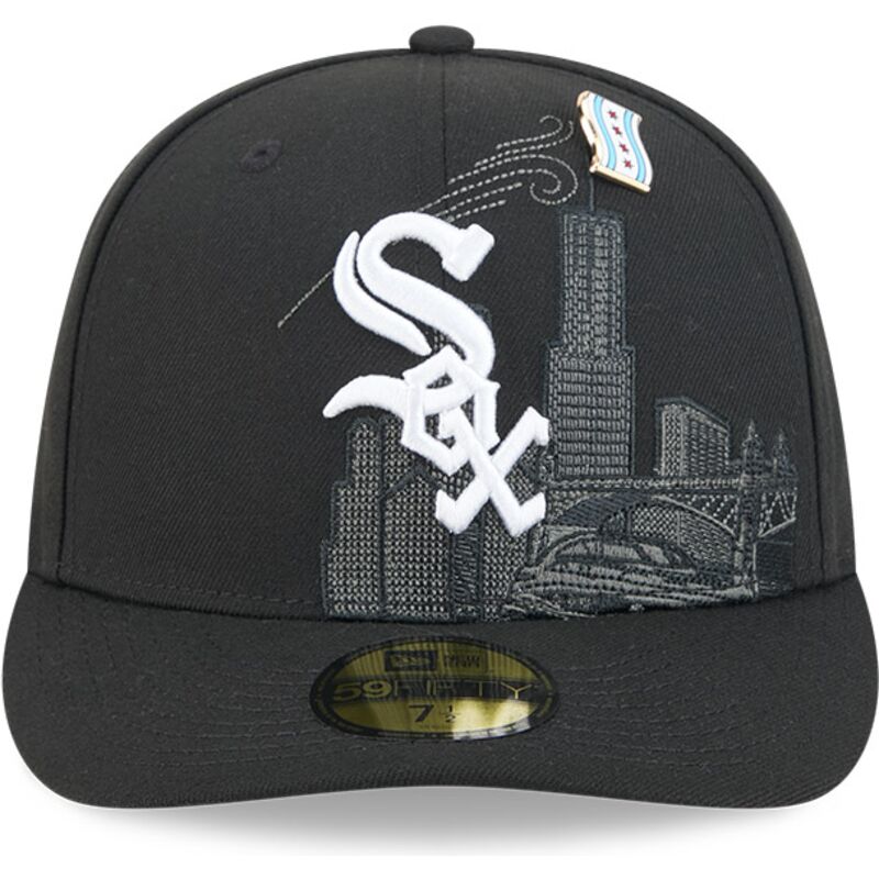 casquette-courbee-noire-ajustee-59fifty-pin-na-lifestyle-f1-chicago-white-sox-mlb-new-era casquette-courbee-noire-ajustee-59fifty-pin-na-lifestyle-f1-chicago-white-sox-mlb-new-era