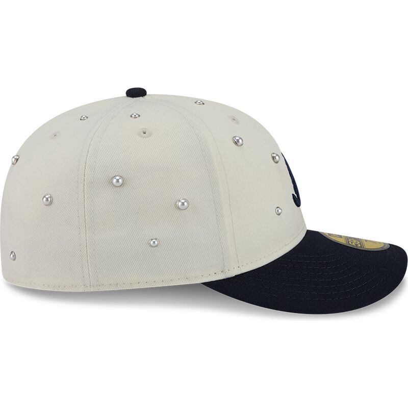 new-era-curved-brim-59fifty-beads-na-lifestyle-f1-atlanta-braves-mlb-beige-and-navy-blue-fitted-cap new-era-curved-brim-59fifty-beads-na-lifestyle-f1-atlanta-braves-mlb-beige-and-navy-blue-fitted-cap