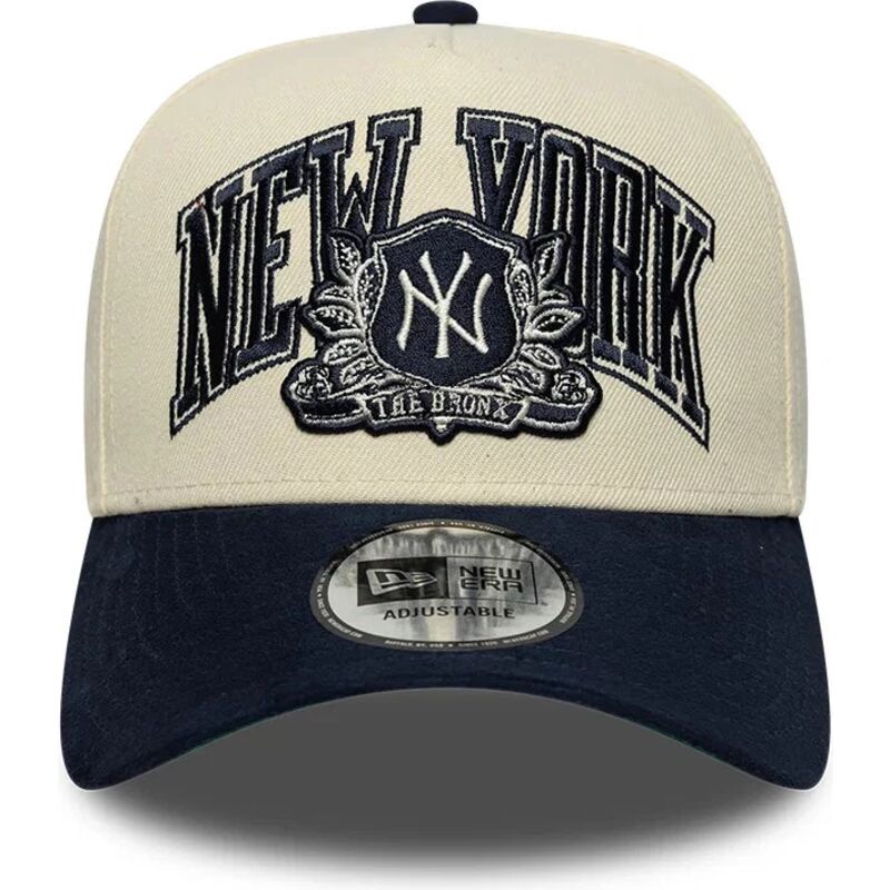 new-era-curved-brim-e-frame-wordmark-suede-new-york-yankees-mlb-beige-and-navy-blue-snapback-cap new-era-curved-brim-e-frame-wordmark-suede-new-york-yankees-mlb-beige-and-navy-blue-snapback-cap