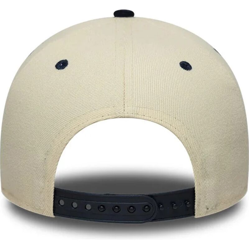 new-era-curved-brim-e-frame-wordmark-suede-new-york-yankees-mlb-beige-and-navy-blue-snapback-cap new-era-curved-brim-e-frame-wordmark-suede-new-york-yankees-mlb-beige-and-navy-blue-snapback-cap