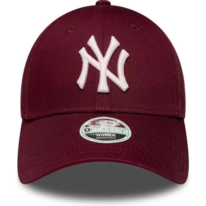 new-era-curved-brim-women-pink-logo-9forty-metallic-logo-new-york-yankees-mlb-red-adjustable-cap new-era-curved-brim-women-pink-logo-9forty-metallic-logo-new-york-yankees-mlb-red-adjustable-cap